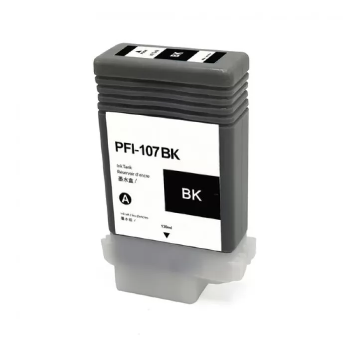 Картридж струйный NV Print NV-6705B001 (PFI-107BK/6705B001), черный, совместимый, 130 мл, для Canon imagePROGRAF iPF670/imagePROGRAF iPF680/imagePROGRAF iPF770