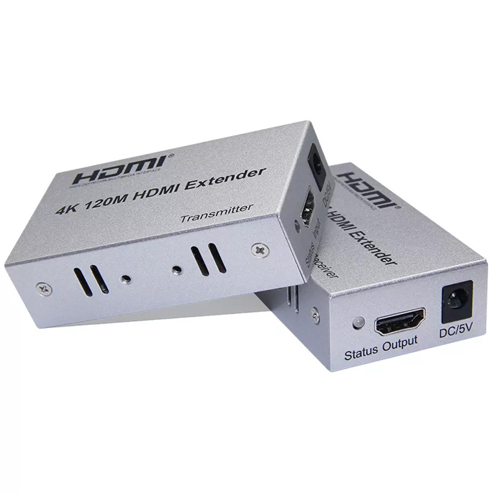 Удлинитель HDMI Orient VE047, 1xHDMI(19F)-1xHDMI(19F) v1.4b, 3840x2160, по витой паре до 100 м (30161)
