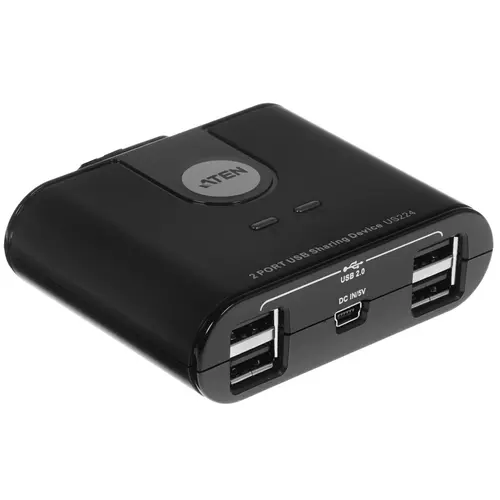 Переключатель периферийных устройств ATEN US224, 2xUSB 2.0-4xUSB 2.0, 1.8м (US224-AT)