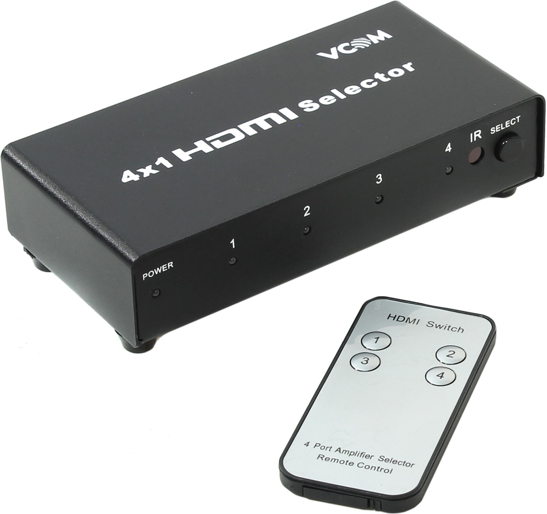 Переключатель HDMI VCOM DD434, 4xHDMI(19F)-1xHDMI(19F) v1.4, 1920x1080 (DD434)
