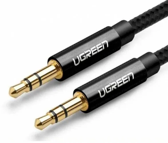 

Кабель соединительный Jack 3.5mm(M)-Jack 3.5mm(M), экранированный, 2 м, черный UGREEN AV112 (50363), AV112