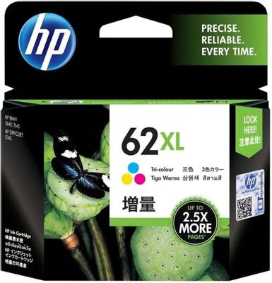 Картридж струйный HP 62XL (C2P07AE), многоцветный, оригинальный, ресурс 415 страниц для OJ 200