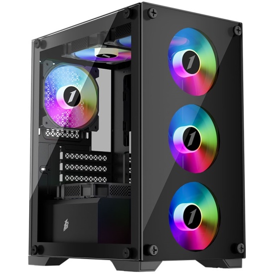 Корпус 1STPLAYER FIREBASE X2-M mATX Midi-Tower USB 30 черный без БП X2-M-4F1 4000₽