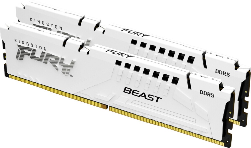 

Комплект памяти DDR5 DIMM 32Gb (2x16Gb), 5200MHz, CL36, 1.25V, Kingston, FURY Beast White EXPO (KF552C36BWEK2-32) Retail, KF552C36BWEK2-32