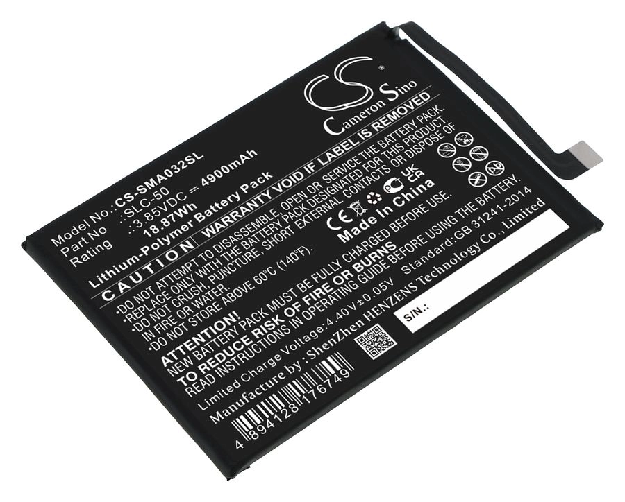 

Аккумулятор CameronSino CS-SMA032SL/SLC-50 для Samsung Galaxy A03 Core, 3.85V, 4.9 А·ч (CS-SMA032SL), CS-SMA032SL