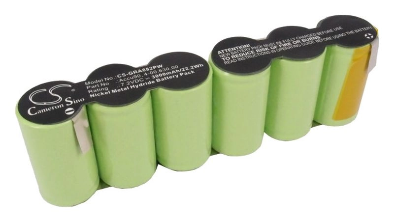 

Аккумулятор CameronSino CS-GRA882PW, 7.2V, 3 А·ч, Ni-Mh для Gardena (CS-GRA882PW), CS-GRA882PW