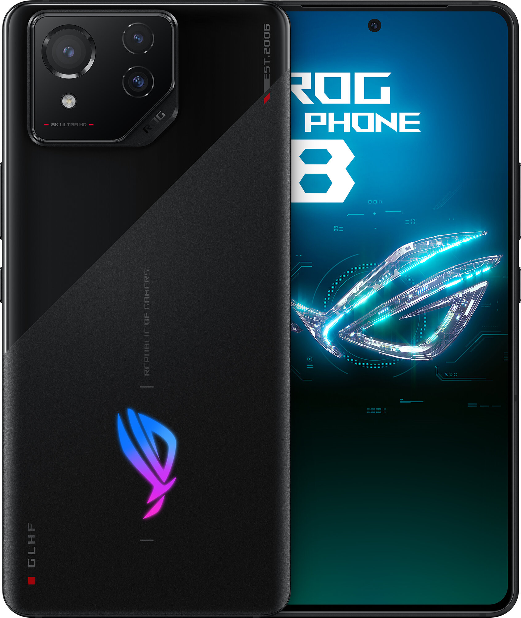 Смартфон ASUS ROG Phone 8 12Gb/256Gb черный (90AI00N1-M00020)