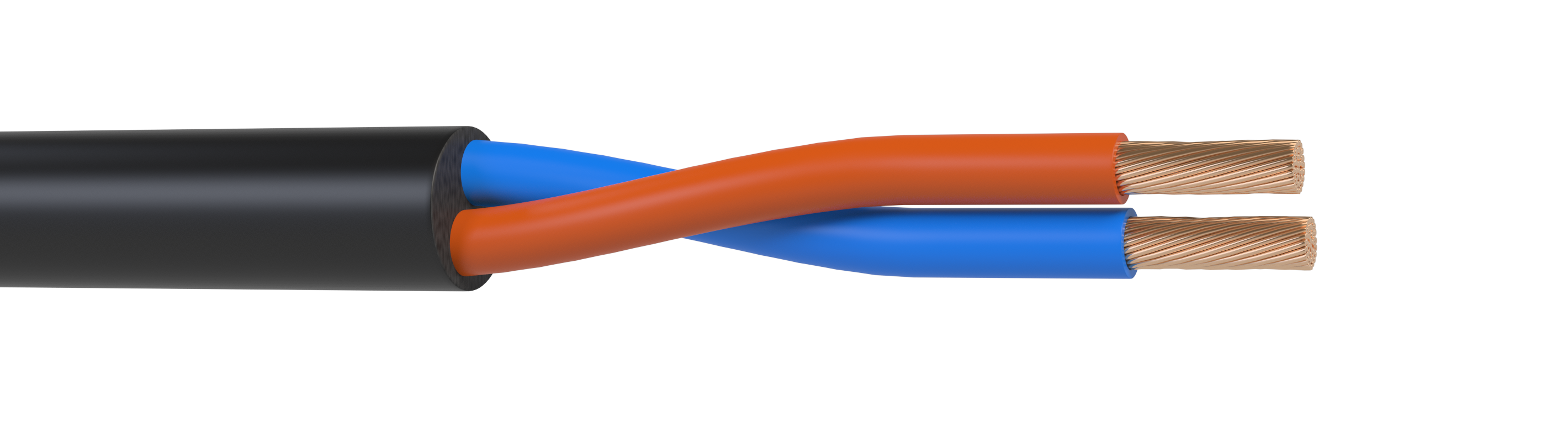 Кабель акустический Wize WSC16100CCA, 2x1.5 мм², 16 AWG CCA, омедненный алюминий (CCA), 100 м, черный (WSC16100CCA)