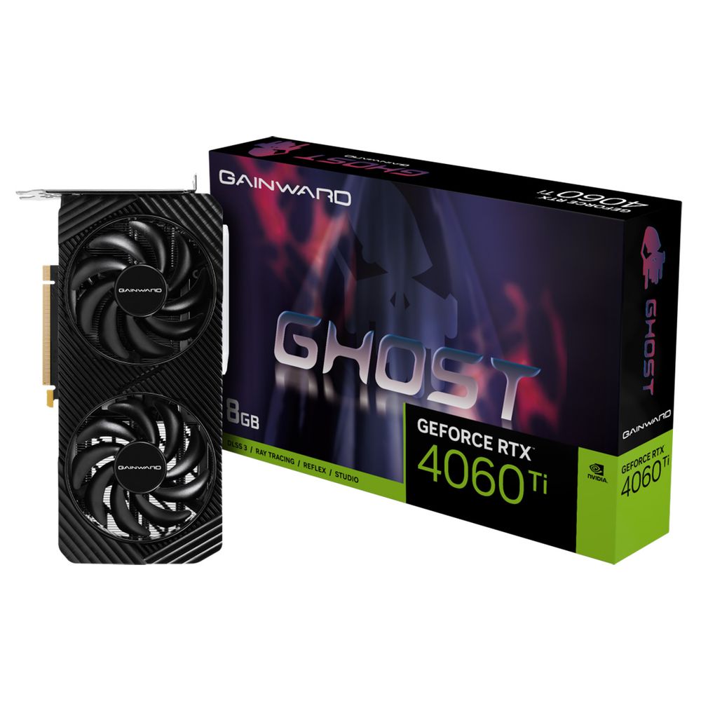 

Видеокарта GAINWARD NVIDIA GeForce RTX 4060Ti GHOST, 8Gb DDR6, 128 бит, PCI-E, HDMI, 3DP, Retail (NE6406T019P1-1060B), GHOST