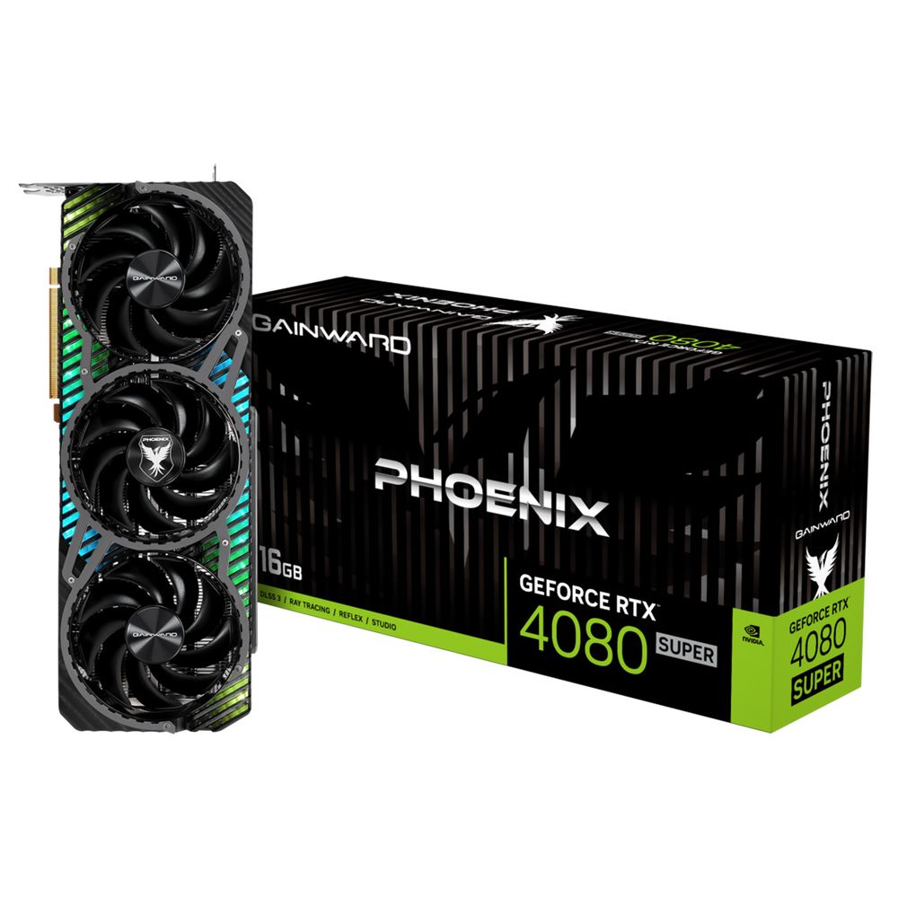 

Видеокарта GAINWARD NVIDIA GeForce RTX 4080 Super Phoenix, 16Gb GDDR6X, 256 бит, PCI-E, HDMI, 3DP, Retail (NED408S019T2-1032X), Phoenix