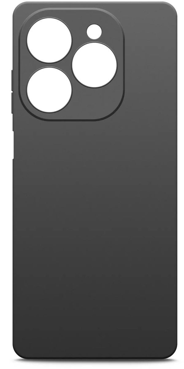 

Чехол-накладка BoraSCO для смартфона TECNO Spark 20 Pro, силикон, черный (72530)