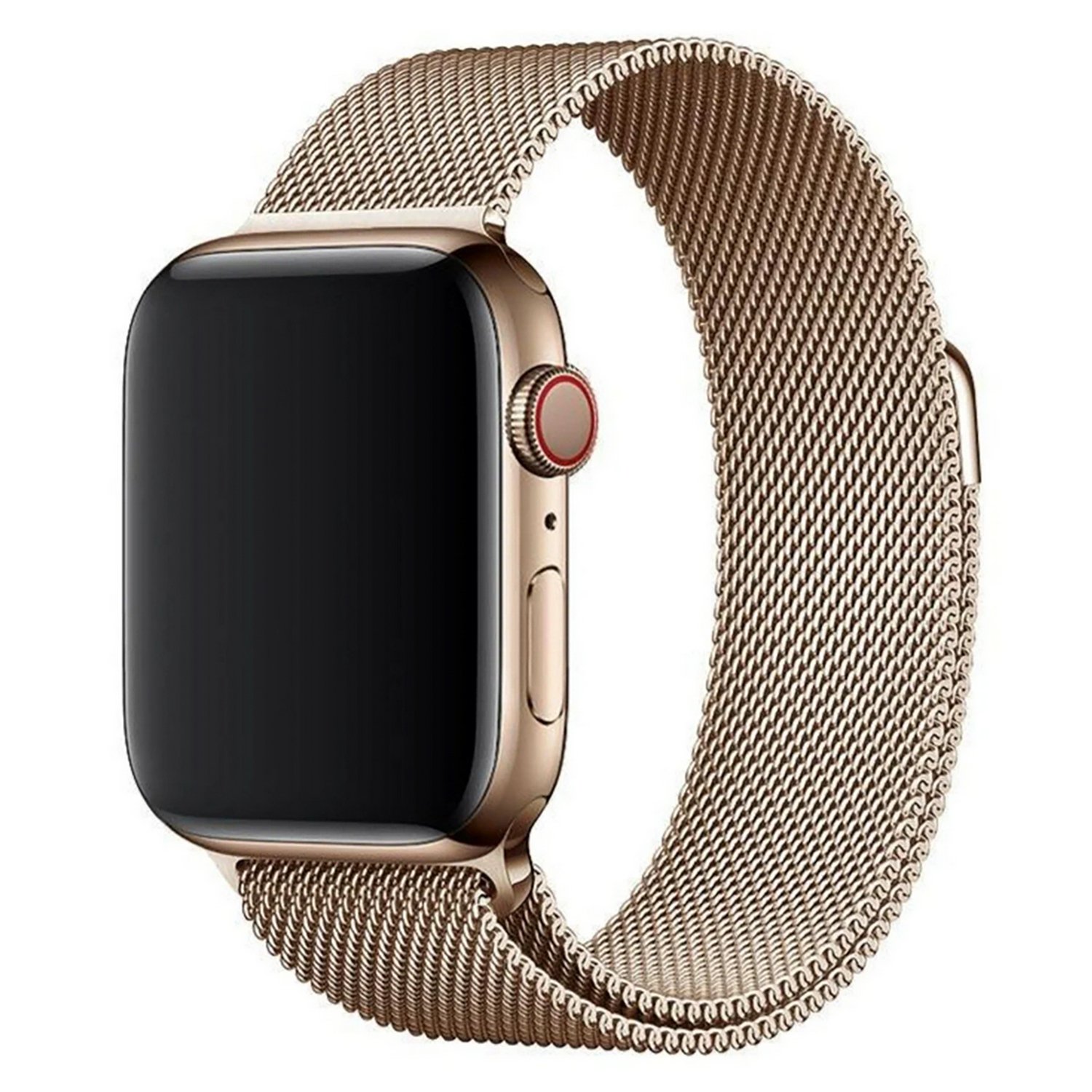 Gold stainless steel case apple watch