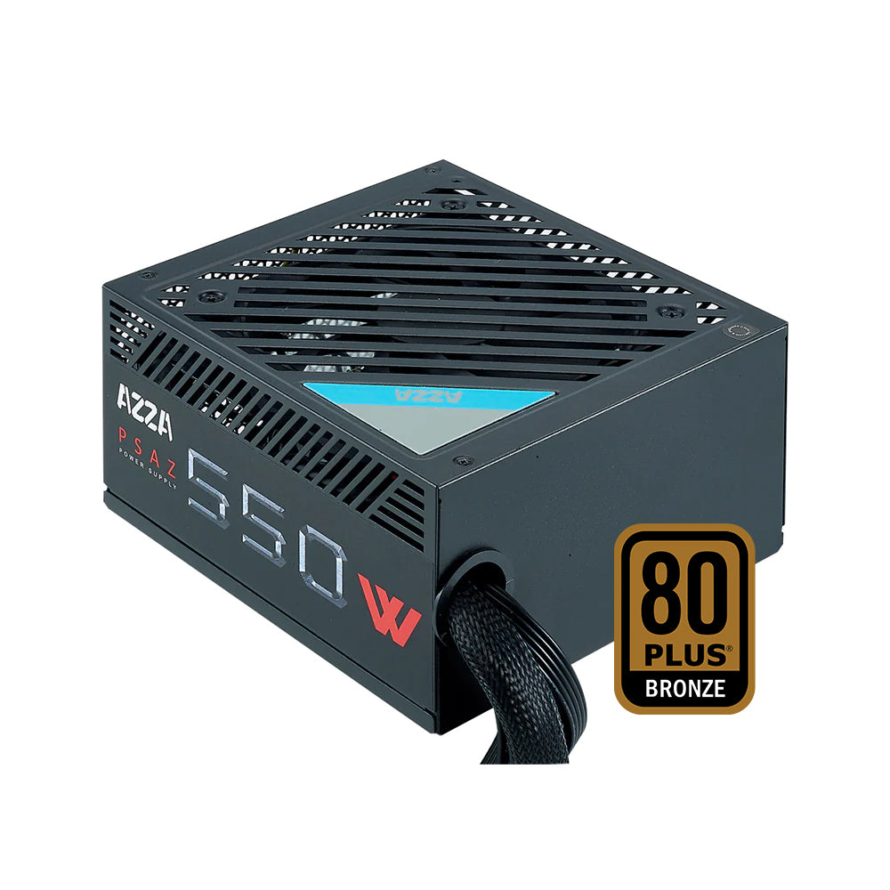 

Блок питания 550 Вт ATX Azza PSAZ-550W, 120 мм, 80 Plus Bronze, Retail (PSAZ-550W), PSAZ-550W