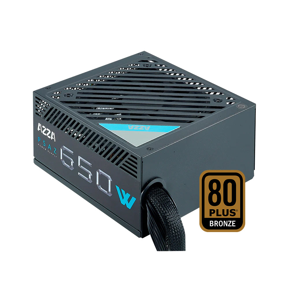 Блок питания 650 Вт, Azza PSAZ-650W, 120 мм 80 Plus Bronze