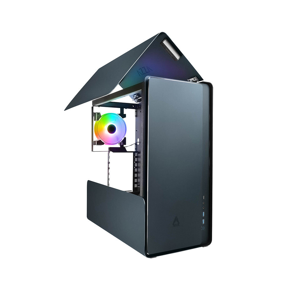 

Корпус Azza Cast, ATX, Midi-Tower, 2xUSB 3.0, USB Type-C, RGB подсветка, черный, без БП (CSAZ-808BM), Cast