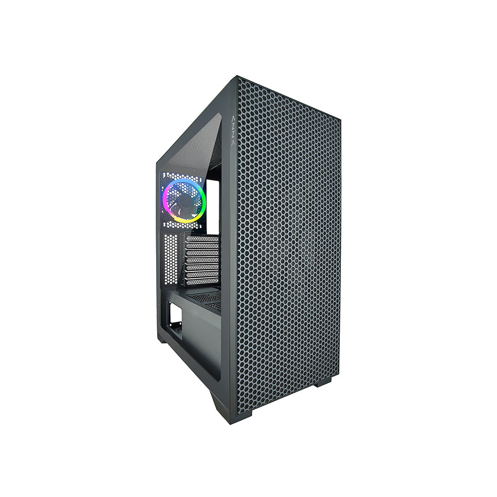 

Корпус Azza Hive, ATX, Midi-Tower, USB 3.0, RGB подсветка, черный, без БП (CSAZ-450), Hive