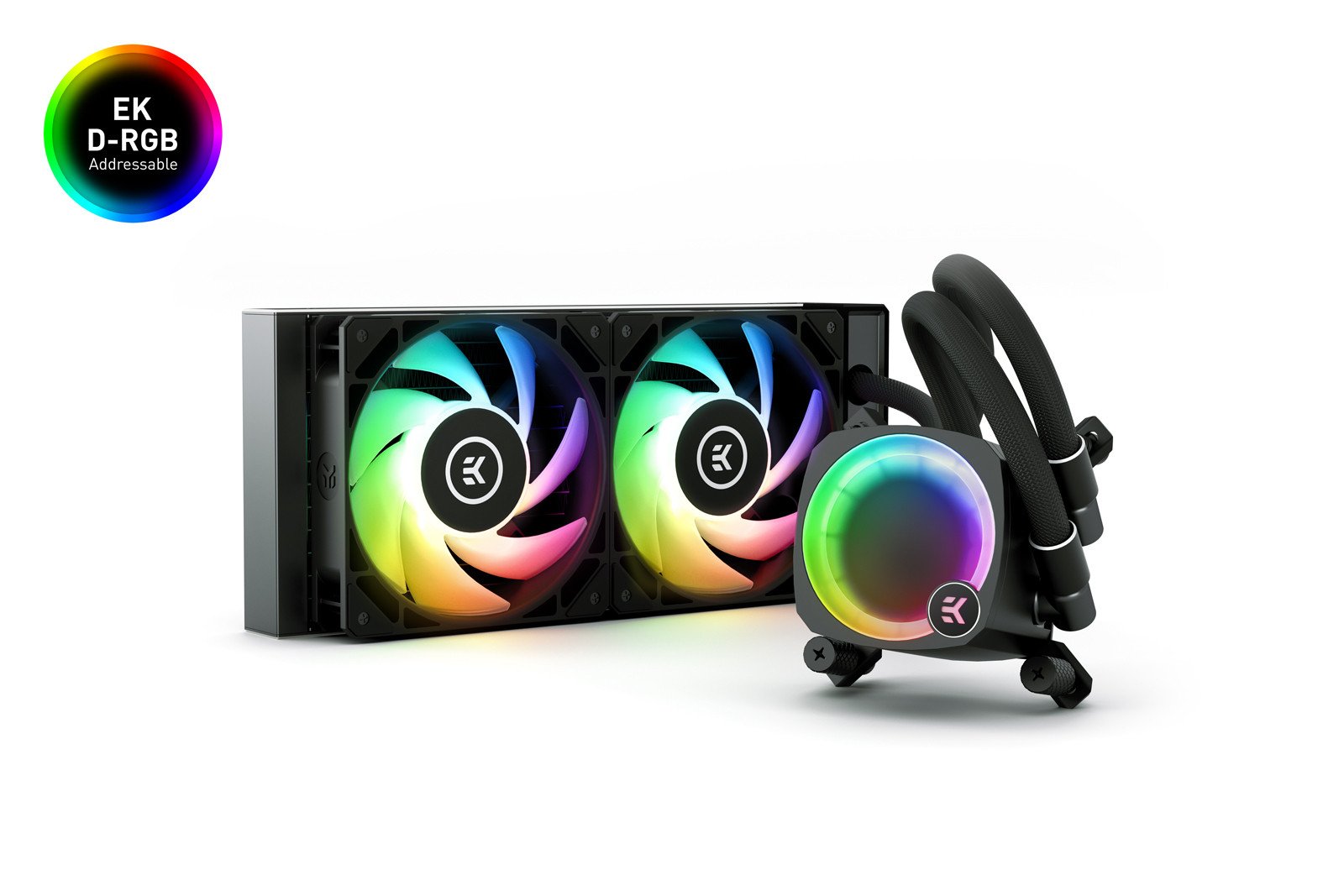 

Жидкостное охлаждение EKWB EK-Nucleus AIO CR240 Lux D-RGB для Socket 115x/2066/2011/2011-3/1200/1700/1851/AM5/AM4, 2x120 мм, D-RGB, черный, EK-Nucleus AIO CR240 Lux D-RGB