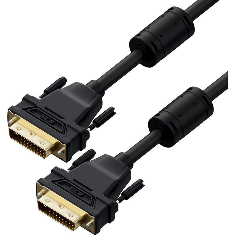 

Кабель DVI-I(25M)-DVI(25M), экранированный, ферритовый фильтр, 3 м, черный Greenconnect PROF (GCR-54236)