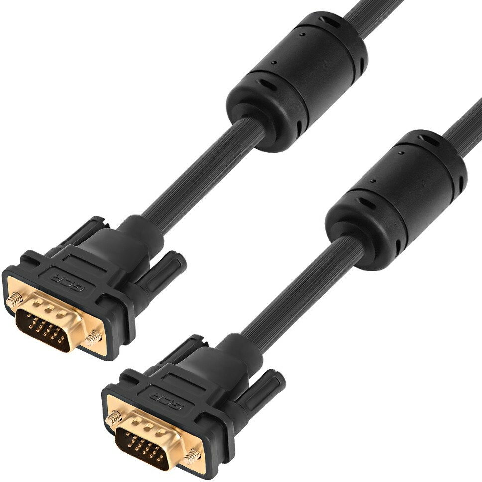 

Кабель VGA(15M)-VGA(15M), экранированный, ферритовый фильтр, 7 м, черный Greenconnect Premium (GCR-VM2VM2-7.0m)