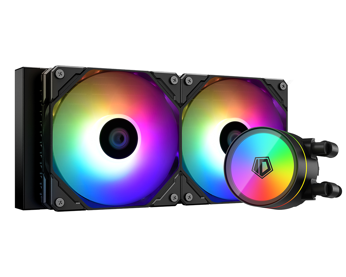 

Жидкостное охлаждение ID-COOLING Zoomflow 240 XT V2 для Socket 115x/2066/2011/2011-3/1200/1700/1851/AM5/AM4, 250 Вт, 2x120 мм, ARGB, черный, Zoomflow 240 XT V2