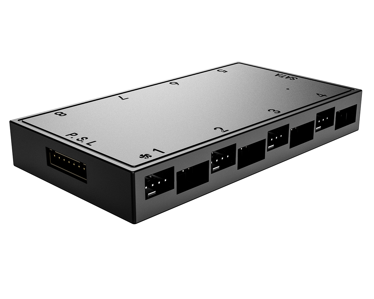 

Разветвитель для ARGB устройств ID-cooling HA-08, 8 портов, черный, HA-08
