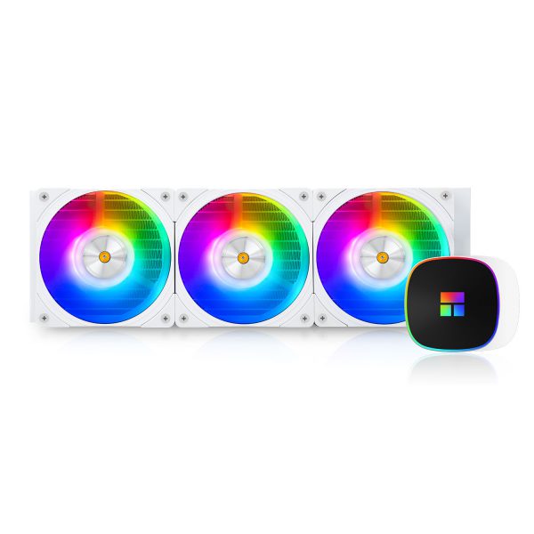

Жидкостное охлаждение Thermalright Frozen Horizon 360 WHITE ARGB для Socket 115x/2066/2011/2011-3/1200/1700/1851/AM5/AM4/AM3/AM3+/FM1/AM2+/FM2/FM2+, 3x120 мм, ARGB, белый (F-HORIZON-360-WH), Frozen Horizon 360 WHITE ARGB