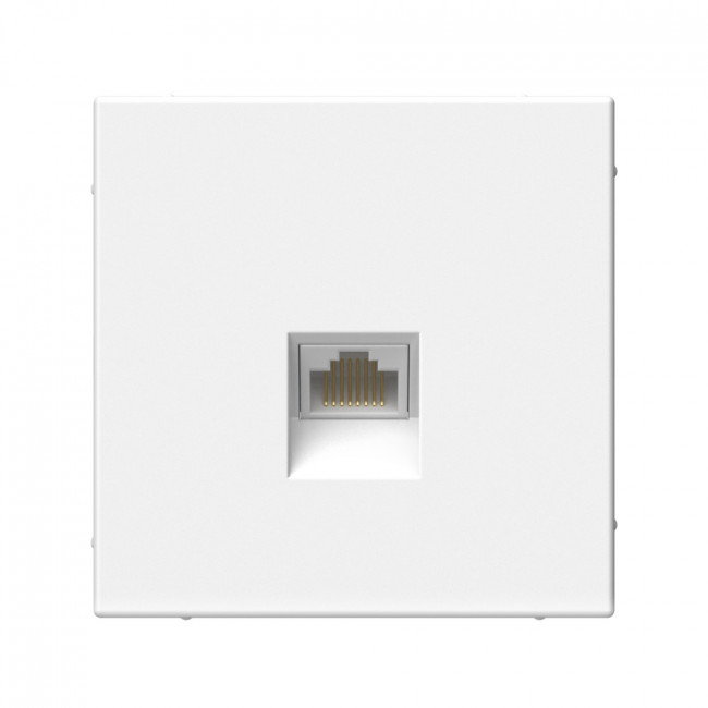 

Розетка RJ-45 скрытый монтаж категория 6А, механизм в сборе, белый, System Electric ArtGallery (GAL000186)