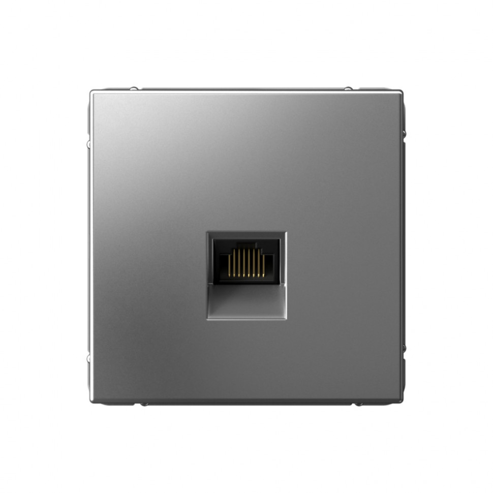 

Розетка RJ-45 скрытый монтаж категория 6А, механизм в сборе, сталь, System Electric ArtGallery (GAL000986)