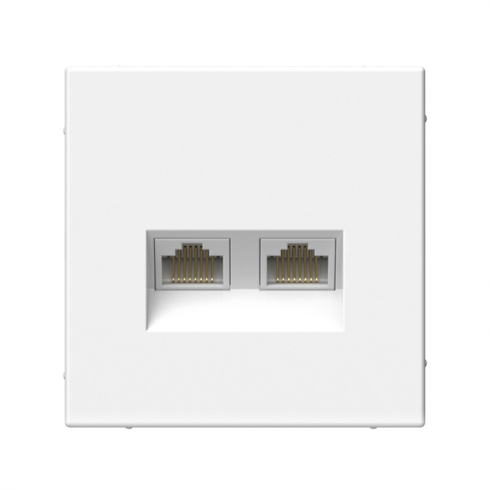 

Розетка RJ-45 скрытый монтаж категория 6А, механизм в сборе, белый, System Electric ArtGallery (GAL000188)