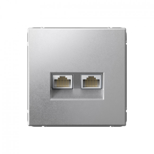 

Розетка RJ-45 скрытый монтаж категория 6А, механизм в сборе, алюминий, System Electric ArtGallery (GAL000388)