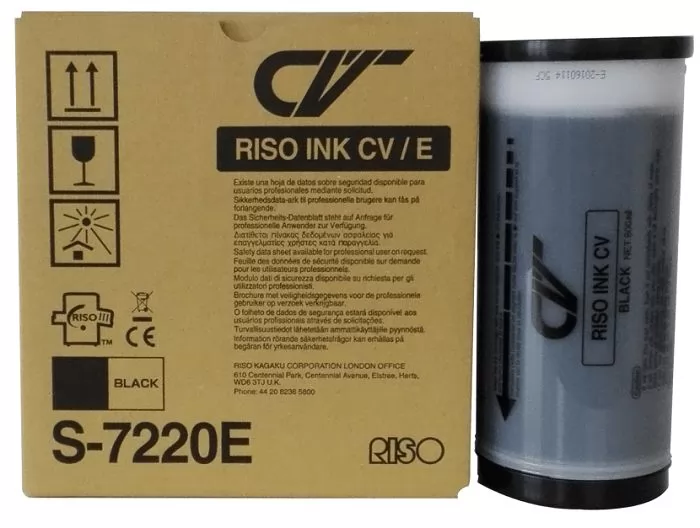 

Краска RISO, 800 мл, черный, оригинальные для RISO, отгрузка кратно 2 штукам (S-7220E)