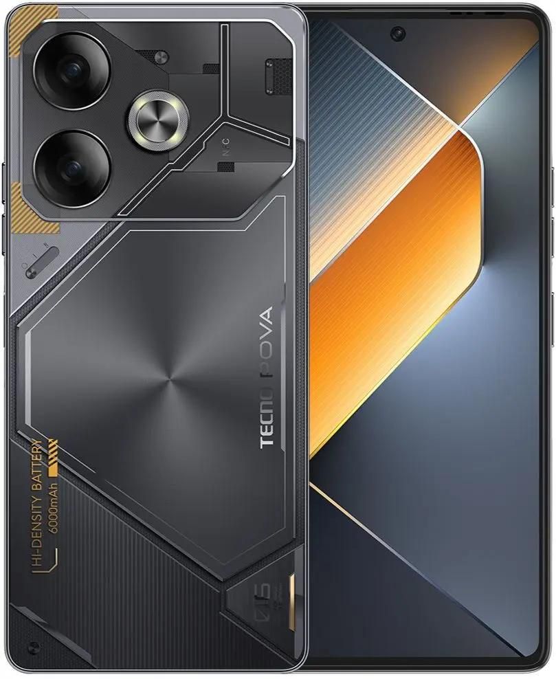 

Смартфон Tecno POVA 6, 6.78" 2460x1080 AMOLED, MediaTek Helio G99 Ultra, 8Gb RAM, 256Gb, 3G/4G, Wi-Fi, BT, 2xCam, 2-Sim, 6000 мА⋅ч, USB Type-C, Android 14, серый, POVA 6