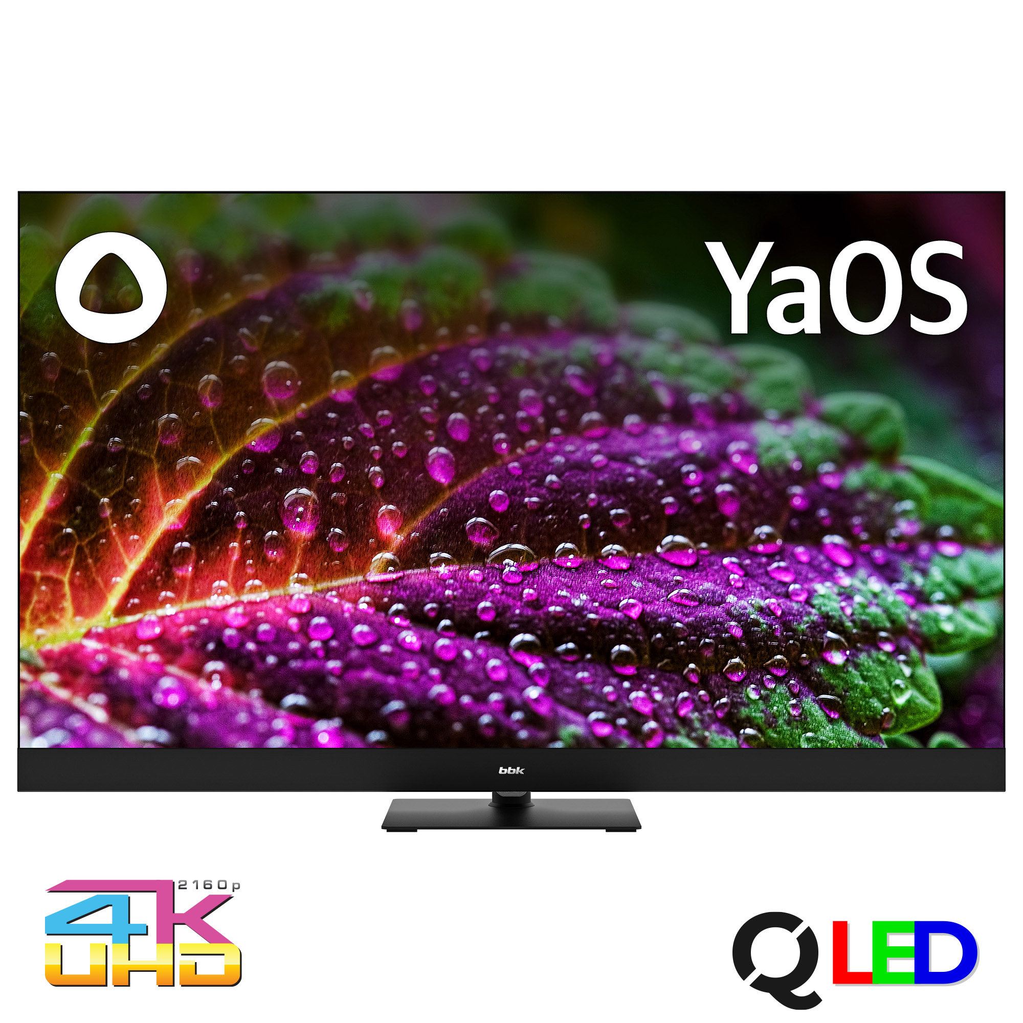 Телевизор 50" BBK 50LED-8259/UTS2C, 3840x2160, черный