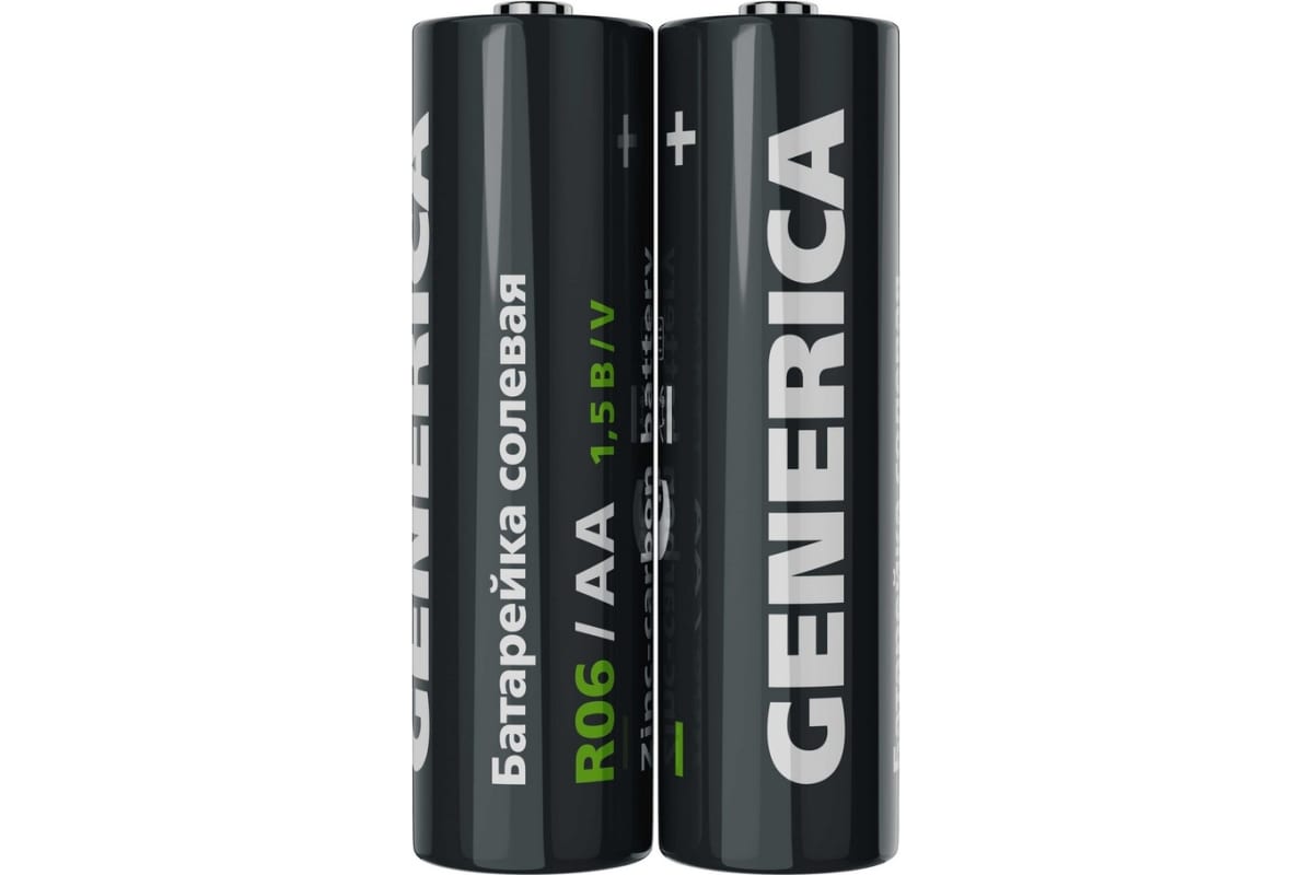 

Батарейка GENERICA AAA (LR03), 1.5V, 2 шт. (ABT-R06-ST-L02-G)