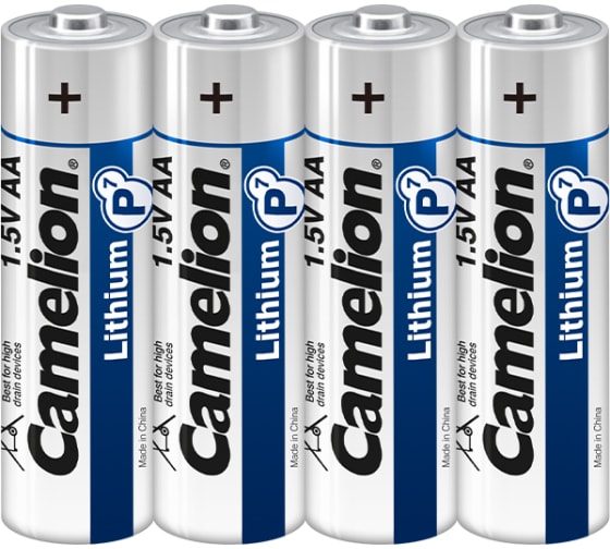 

Батарея Camelion Lithium, AA (FR6), 1.5V, 4 шт. (15243)