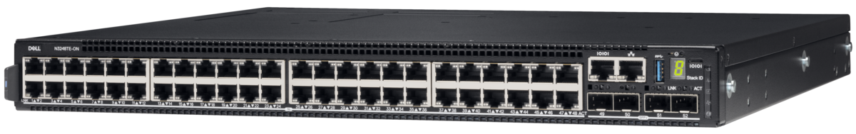 

Коммутатор Dell N3248TE-ON, управляемый, кол-во портов: 48x1 Гбит/с SFP+ 4x10, кол-во SFP/uplink: QSFP28 2x100 Гбит/с, установка в стойку (210-AWZM-276458), N3248TE-ON
