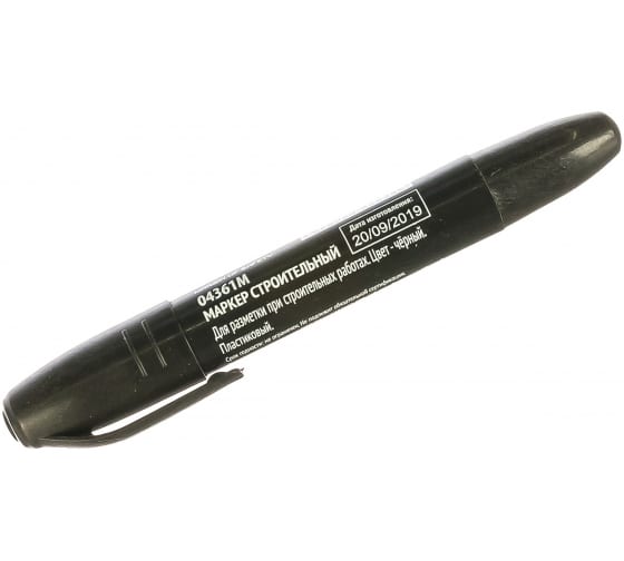 Маркер строительный FIT 04361М, черный