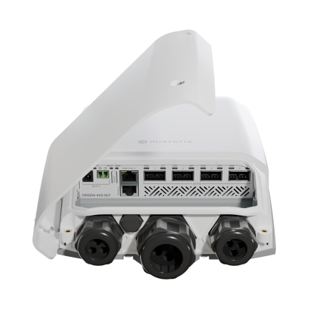 

Коммутатор Mikrotik Cloud Router Switch CRS504-4XQ-OUT, кол-во портов: 1x100 Мбит/с, кол-во SFP/uplink: QSFP28 4x100 Гбит/с, уличный (CRS504-4XQ-OUT), Cloud Router Switch CRS504-4XQ-OUT