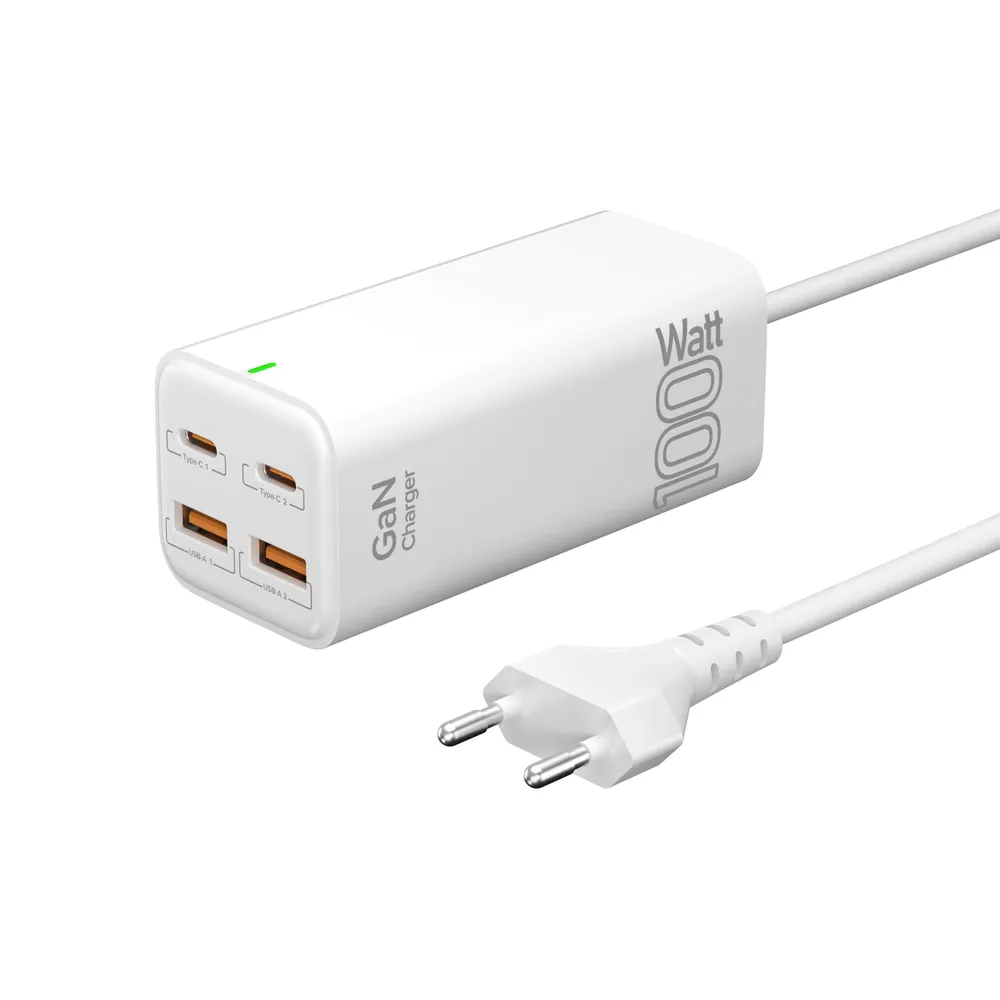 

Сетевое зарядное устройство Lyambda SLT-100-Pro 100 Вт, 2xUSB, EU, 2xUSB type-C, Quick Charge, PD, белый (SLT-100-Pro), кабель питания съемный, SLT-100-Pro