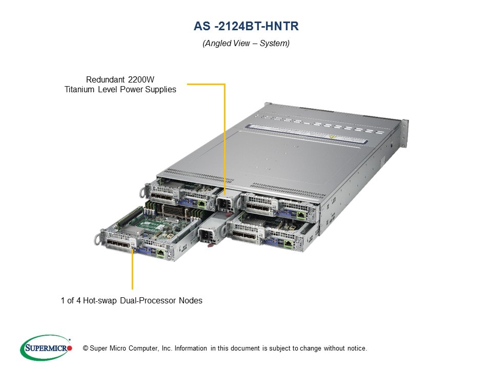 

Серверная платформа SuperMicro 2124BT-HNTR, 2xSocket SP3, 16xDDR4, 6x2.5 HDD HS, 1xM.2-PCI-E/SATA, No LAN, IPMI, Redundant 2x2200 Вт, 2U (AS-2124BT-HNTR) (Серверная платформа 4-in-1), 2124BT-HNTR