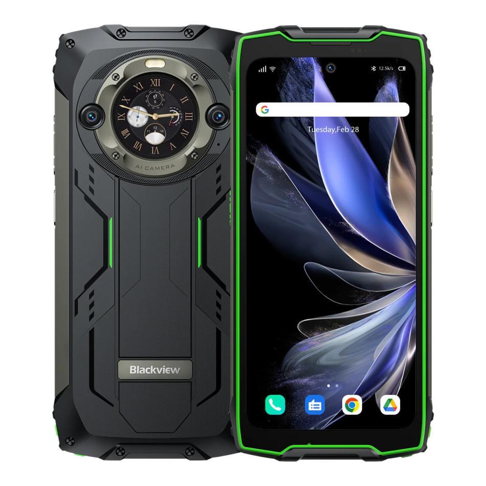 Смартфон Blackview BV9300 Pro 12Gb/256Gb черный/зеленый (BV9300PRO-12256GRE)