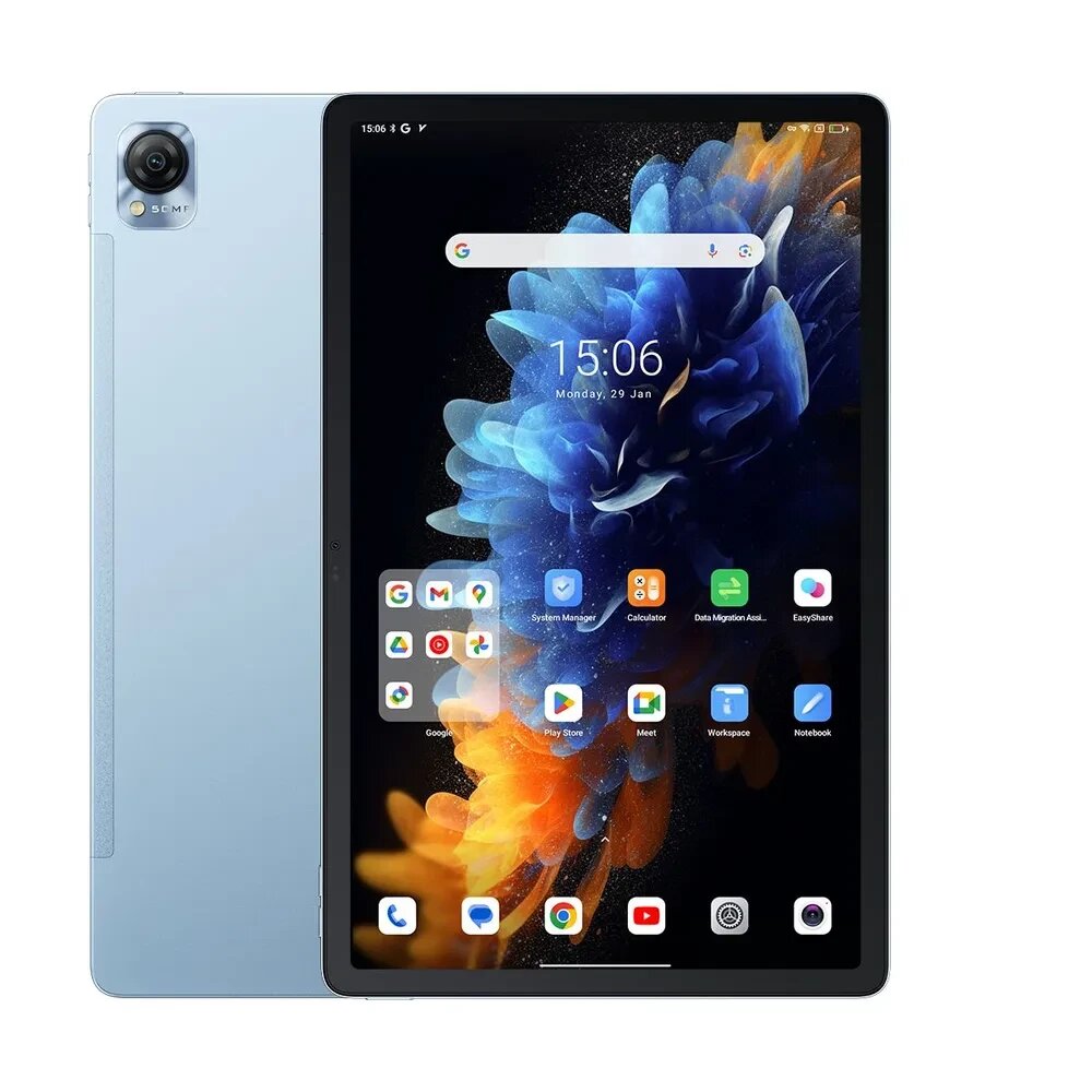 

Планшет Blackview MEGA 1 11.5" 2000x1200 IPS, MediaTek Helio G99, 12Gb RAM, 256Gb, 3G/4G LTE, WiFi, BT, 8.8 А·ч, Android 13, синий, MEGA 1