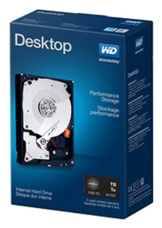Жесткий диск (HDD) Western Digital 4Tb (Desktop Performance 4 TB (WDBSLA0040HNC))