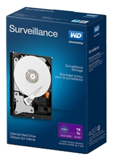 Жесткий диск (HDD) Western Digital 4Tb, 3.5", 5400rpm, 64Mb, SATA3 (WD Surveillance Storage 4 TB (WDBGKN0020HNC))
