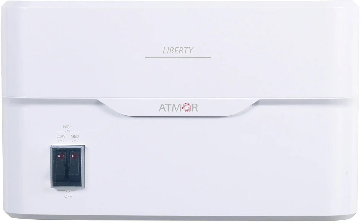 

Водонагреватель Atmor Liberty электрический проточный, 4л/мин, 5 кВт (3195633), Белый, 3195633