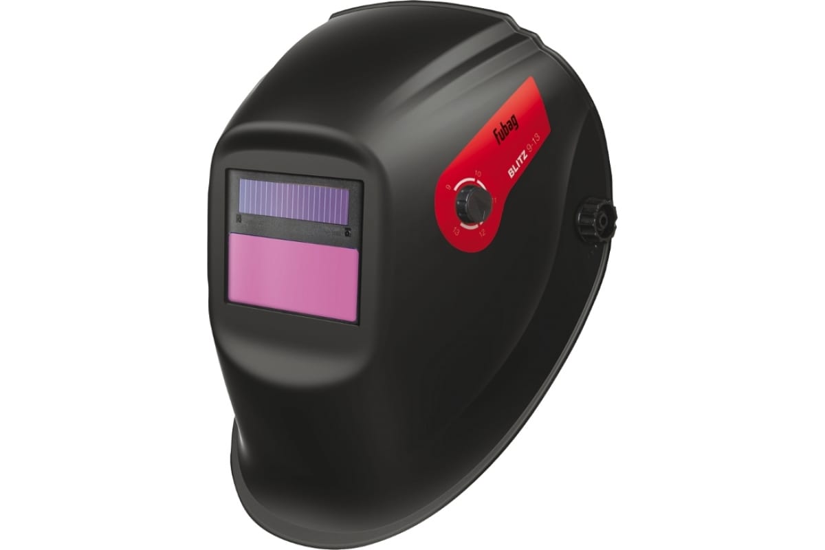 

Маска сварщика Fubag BLITZ 9.13, светофильтр хамелеон, смотровое окно 98х44 мм (992010), Черный, BLITZ 9.13