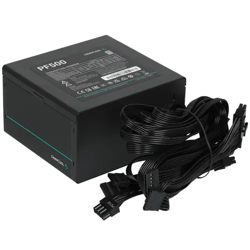 Блок питания 500 Вт, Deepcool PF500, 120 мм 80 Plus