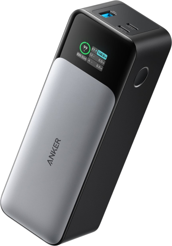 

Портативный аккумулятор (Powerbank) Anker PowerCore 737 GaNPrime 24K 140W, 24000 мА·ч, 3xUSB, Type-C, QC, PD, черный/серый (ANK-A1289011-BK), PowerCore 737 GaNPrime 24K 140W