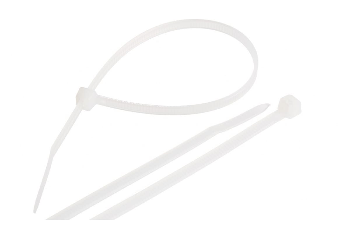 Стяжка Nikomax, 2.5 мм x 200 мм, 100 шт. (NMC-CTN200-25-SL-WT-100-K)