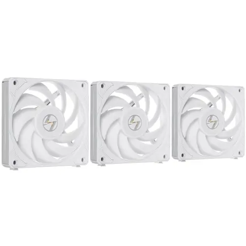 

Комплект вентиляторов Lian Li UNI Fan P28 120 White, 120 мм, 2600rpm, 32.1 дБ, 4-pin PWM, 3шт, белый (G99.12P283W.R0), P28 120 White